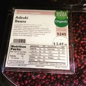 WholeFoods Adzuki Beans