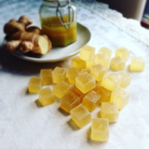 Ginger Syrup Kohaku jelly-candy　体ぽかぽかジンジャーシロップの琥珀糖レシピ