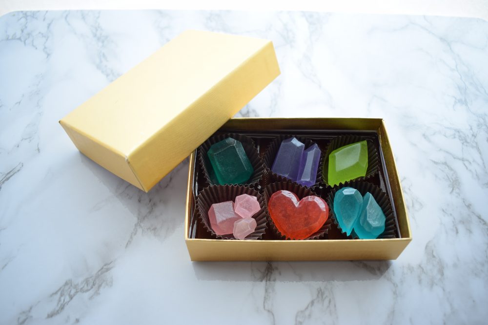 edible jewelry　食べられる宝石　琥珀糖