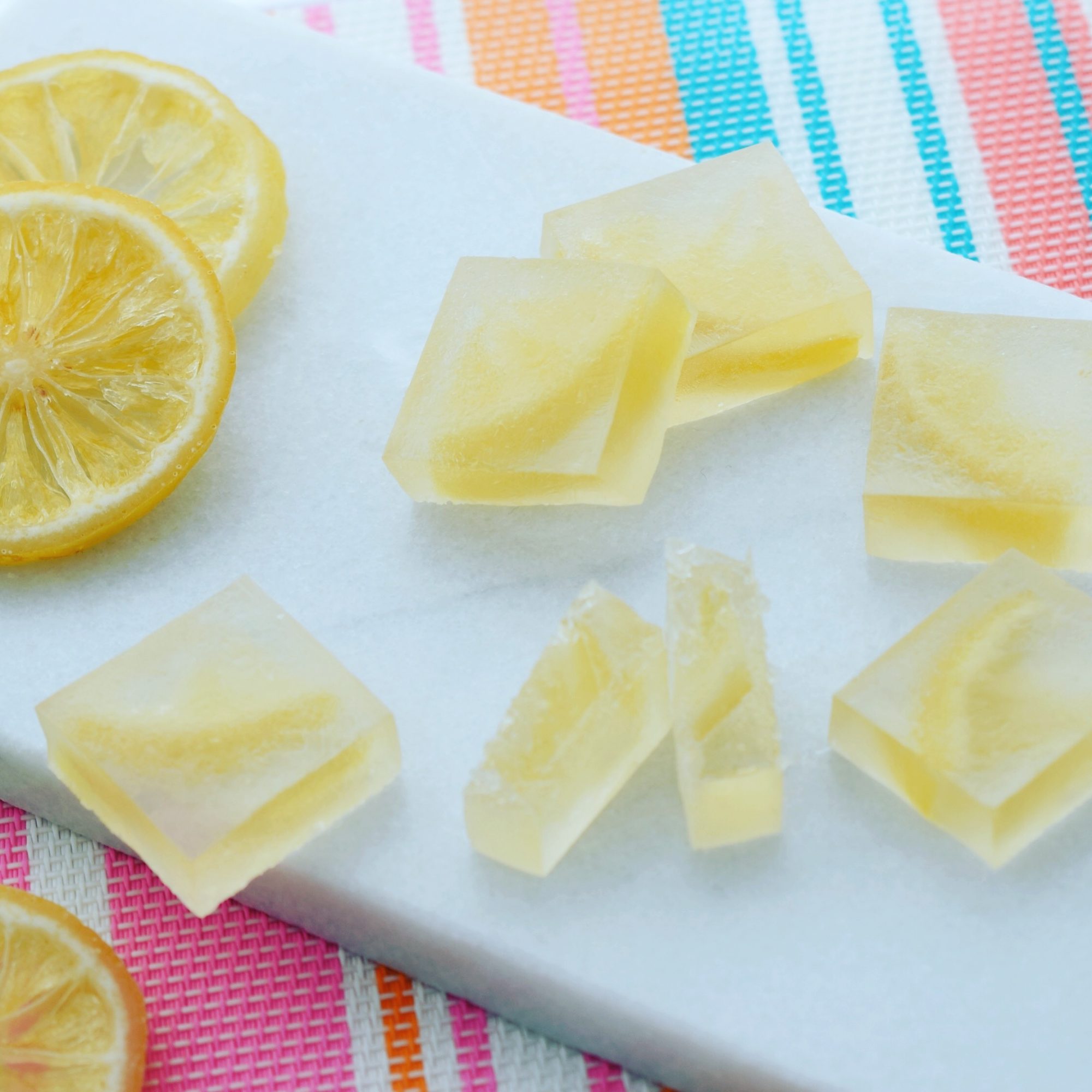 Kohakutou Slices Lemon スライスレモンの琥珀糖