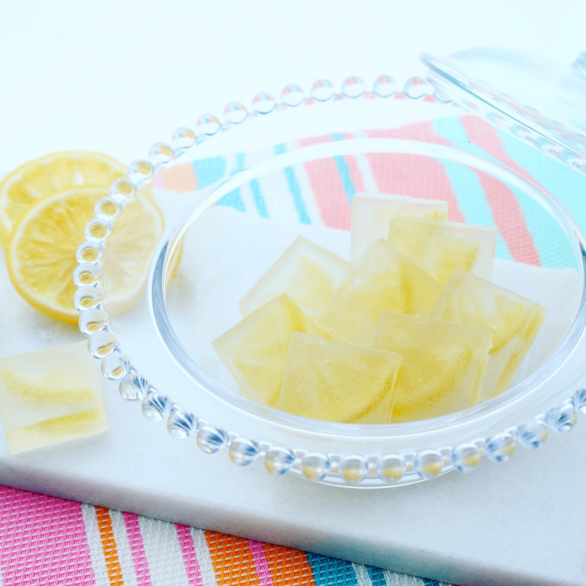 Kohakutou Slices Lemon スライスレモンの琥珀糖