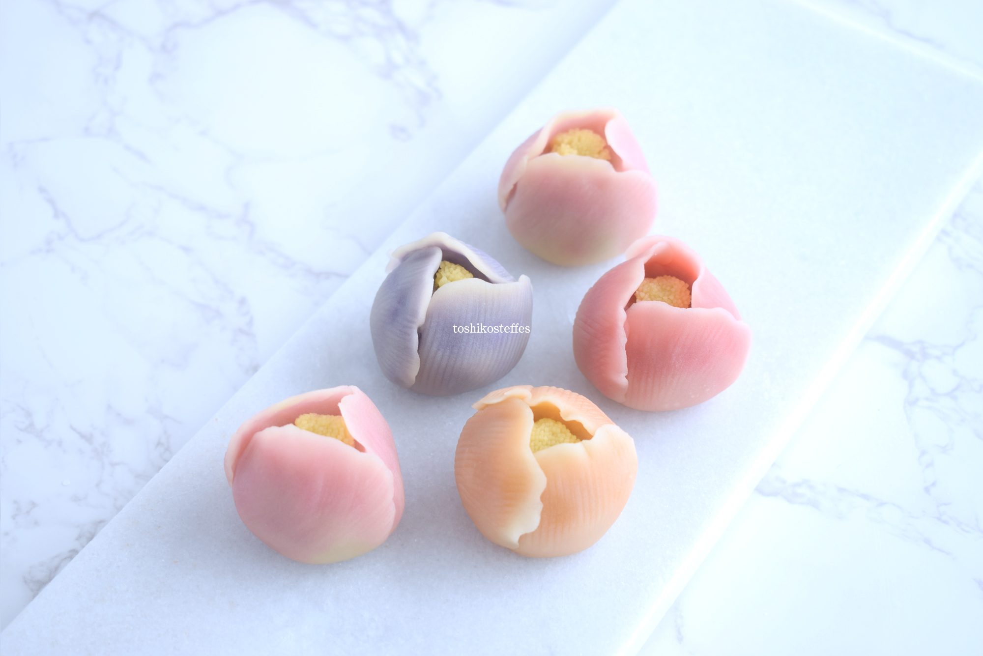 穀雨花　牡丹　練り切り