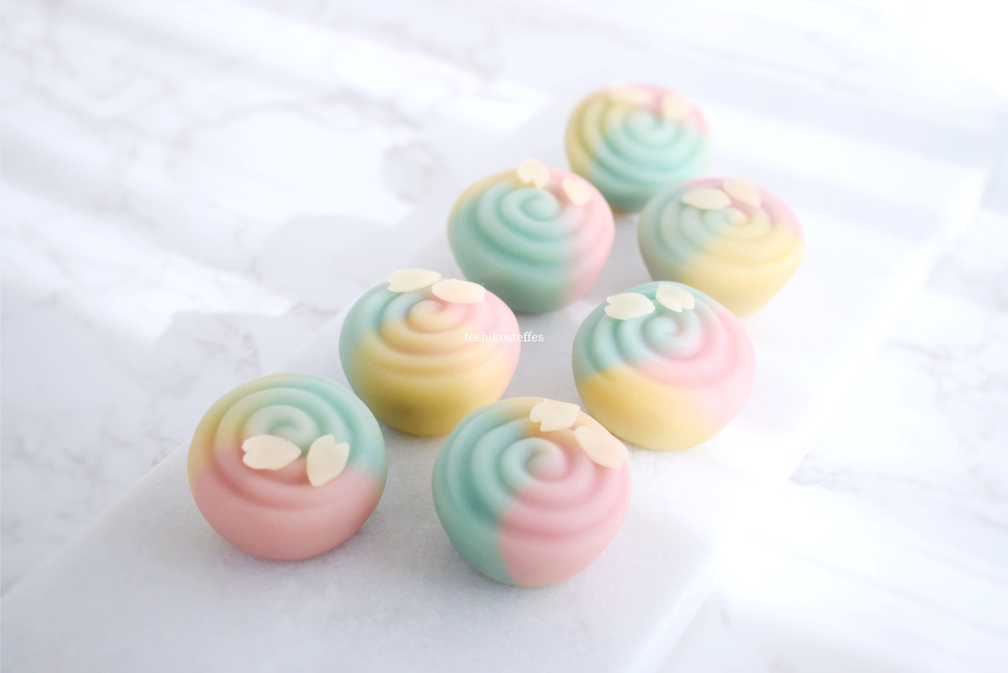 花筏　練り切り