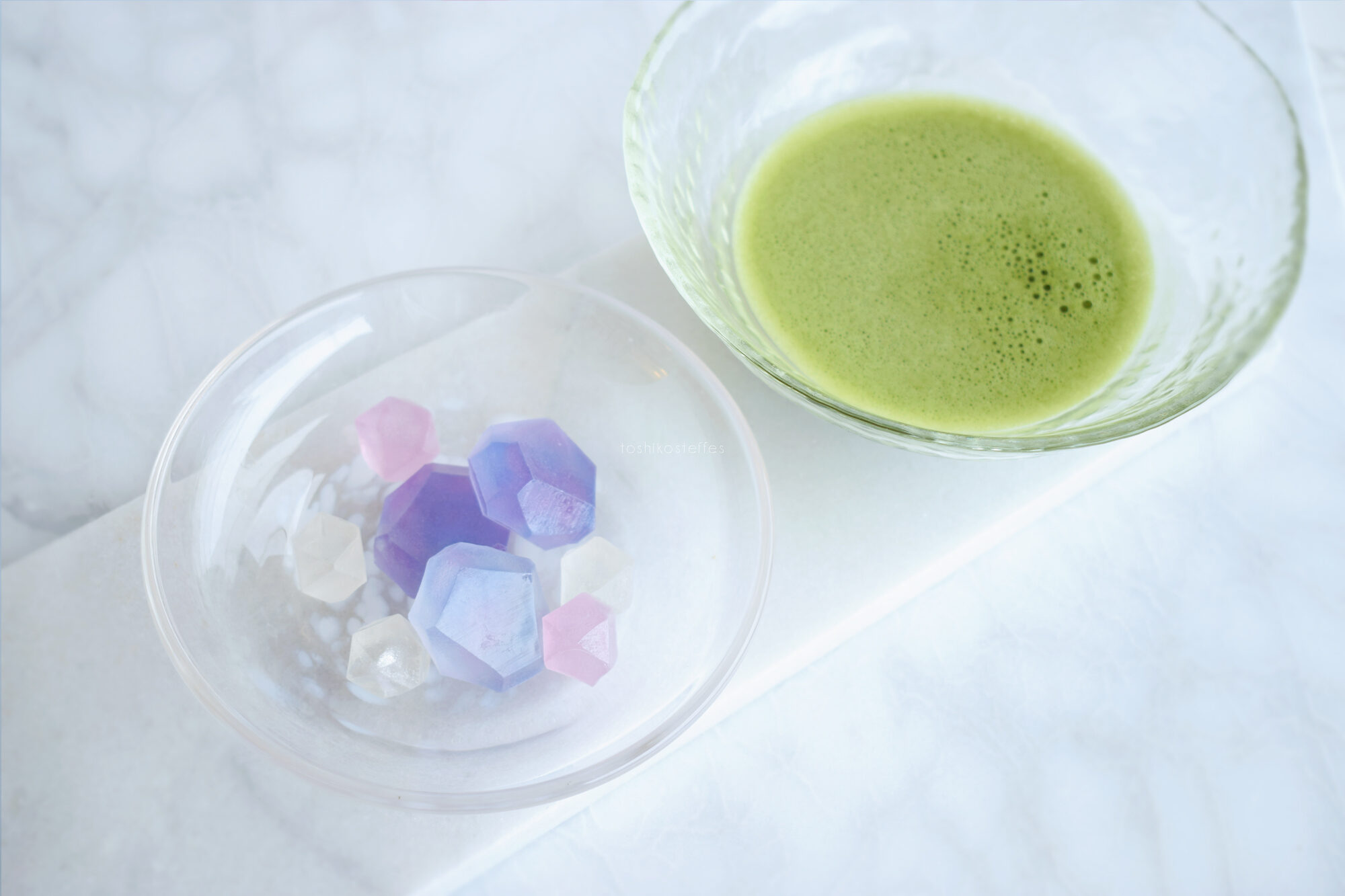 琥珀糖　紫陽花