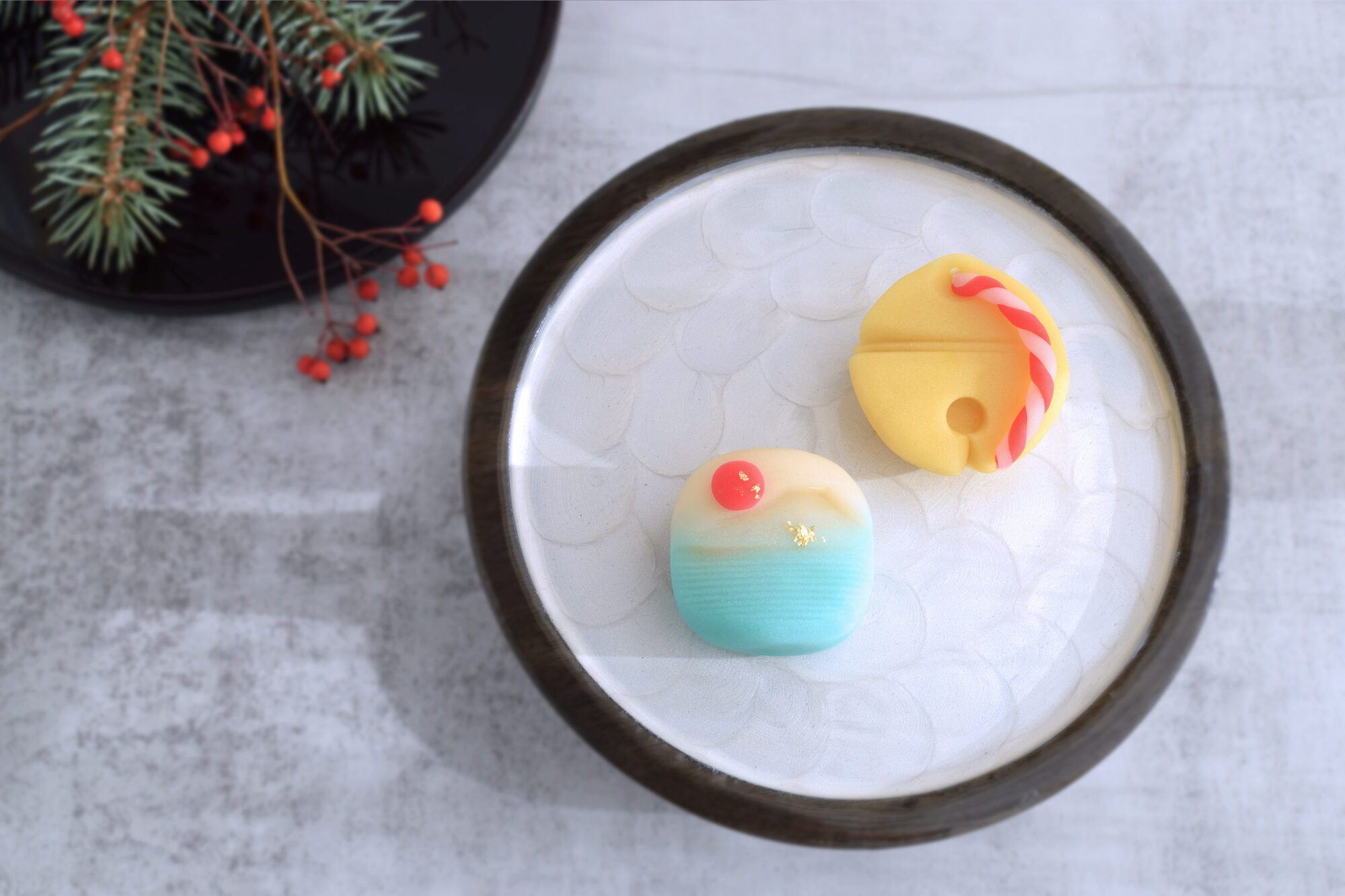 練り切り　初日の出　福鈴