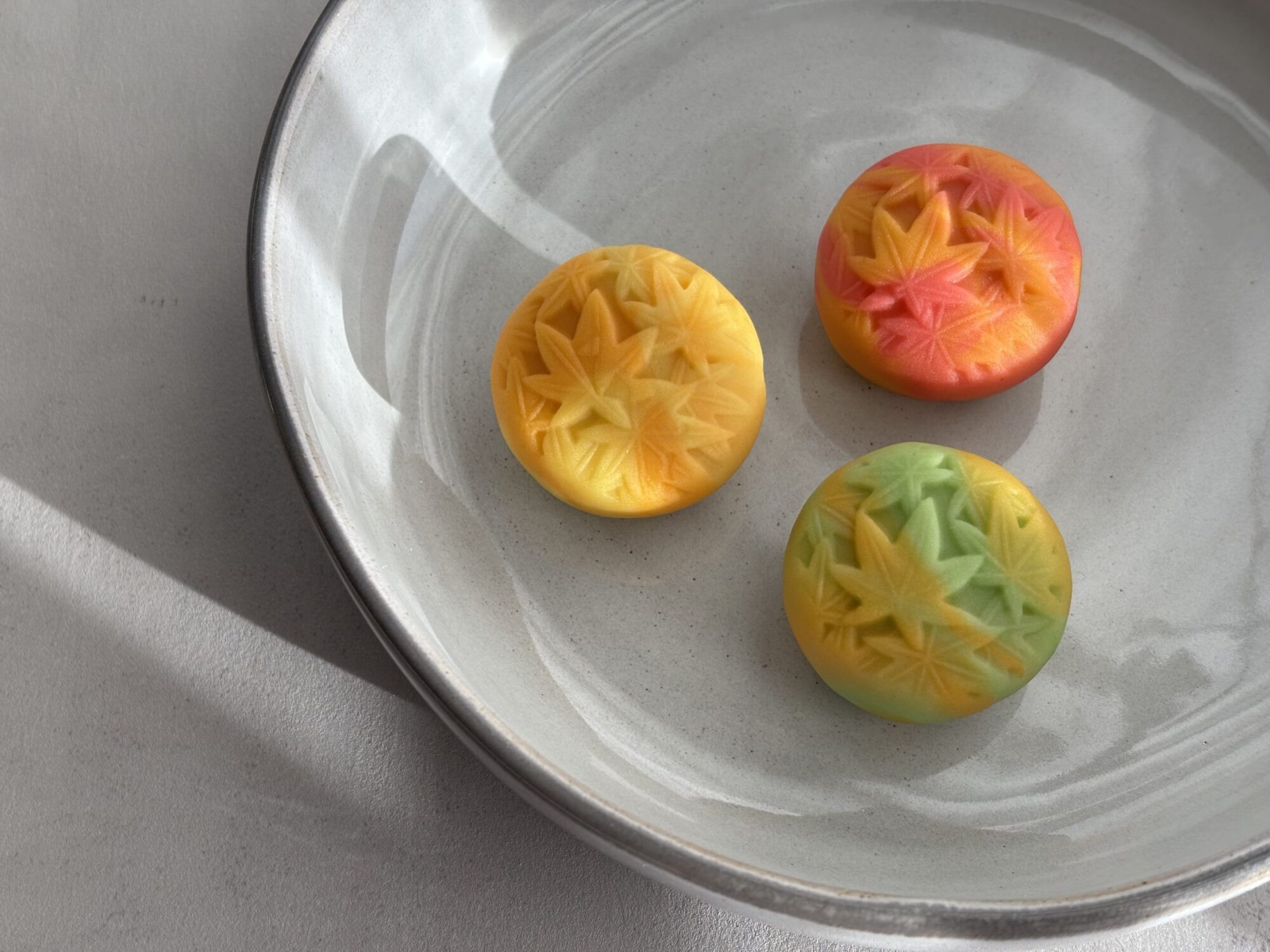 紅葉　練り切り