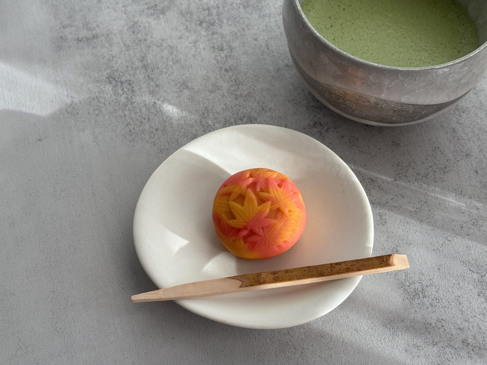 紅葉　練り切り