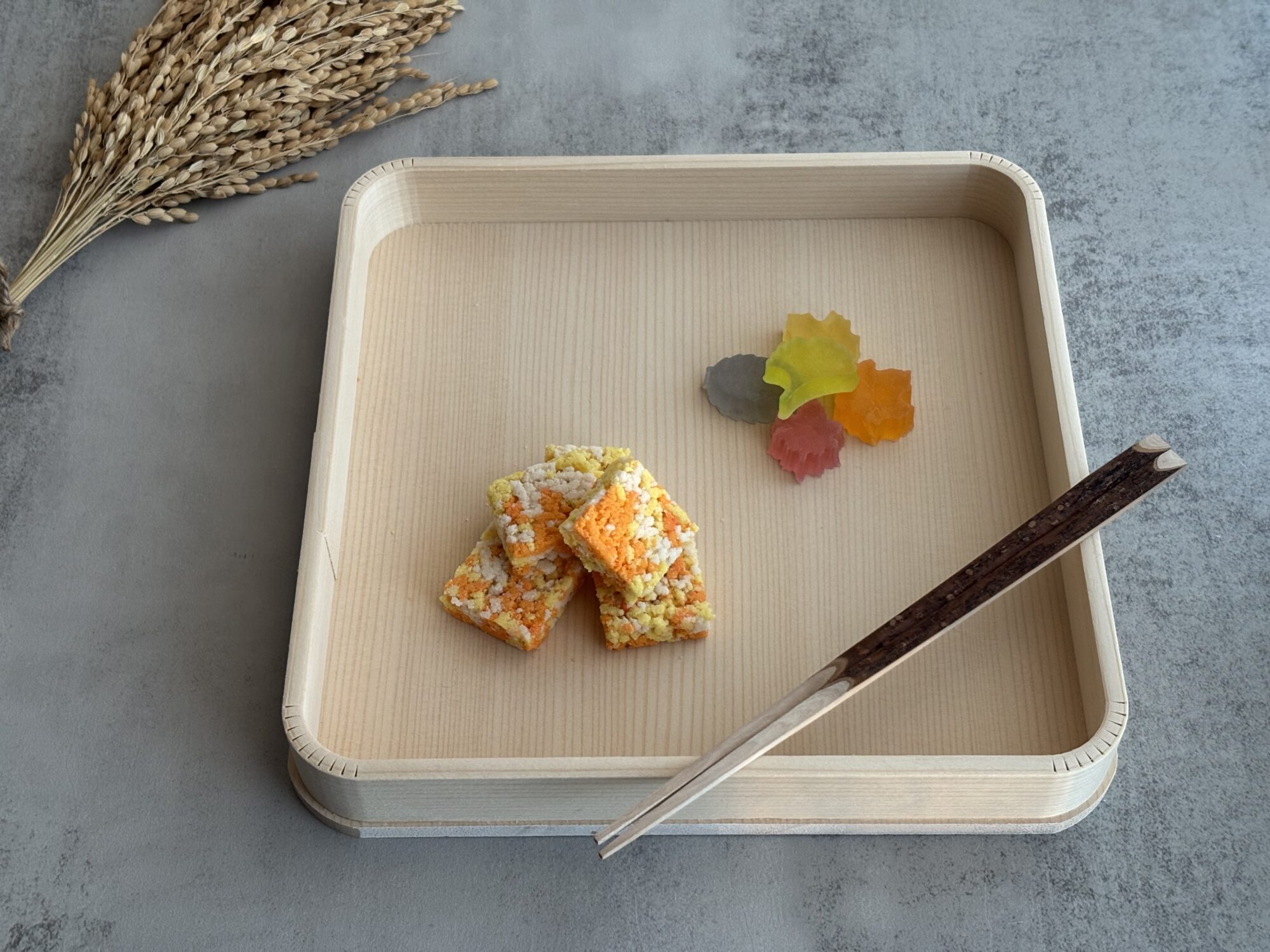 錦秋　落雁　琥珀糖